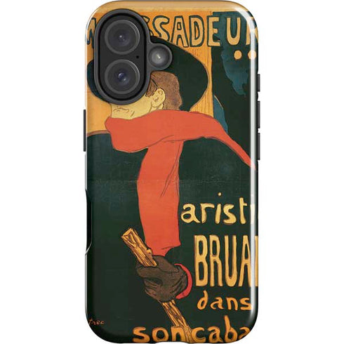 Henri Toulouse-Lautrec Ambassadeurs Aristide Bruant iPhone 16 Impact Case